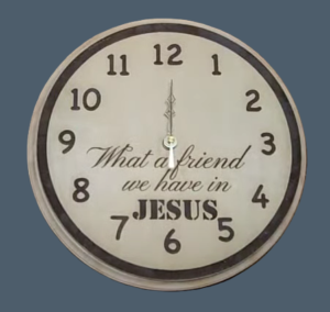 Clock Face From Laser